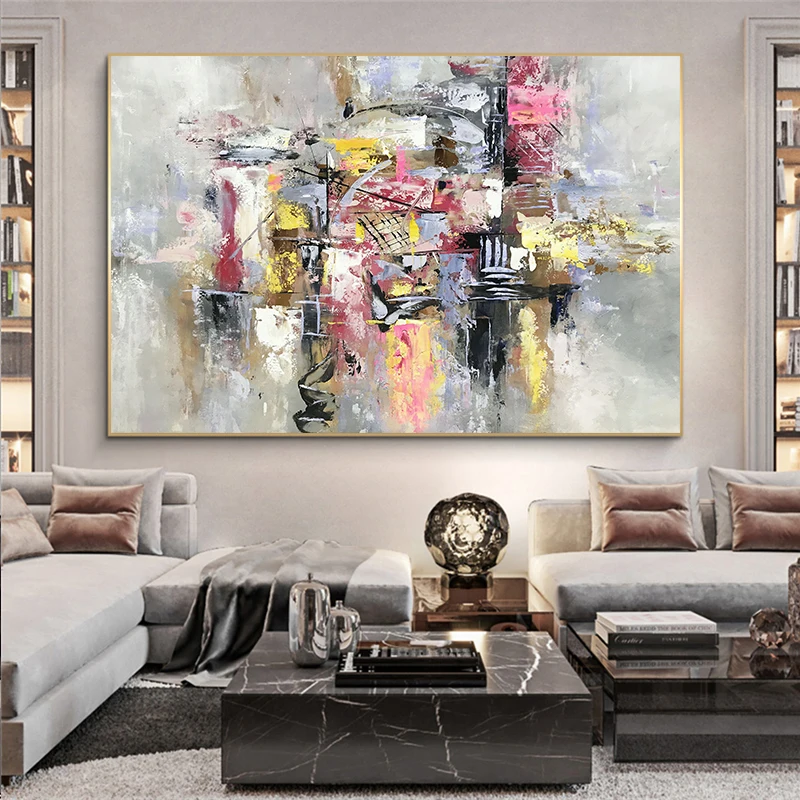 

Nordic Modern Canvas Wall Art Canvas Graffiti Canvas Painting Mural Posters and Prints Living Room Home Decoration Murals