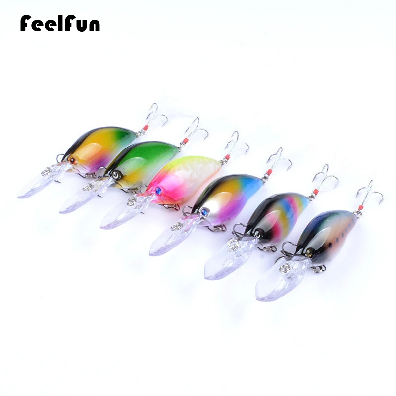 FeelFun 11 см 18 г Большой Глубокий Дайвинг Crankbait рыболовная приманка Кривошип