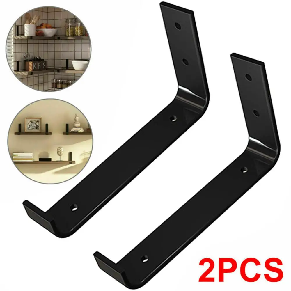 

2PCS Rustic Shelf Brackets Scaffold Board Bracket Industrial Heavy Duty Length 25cm