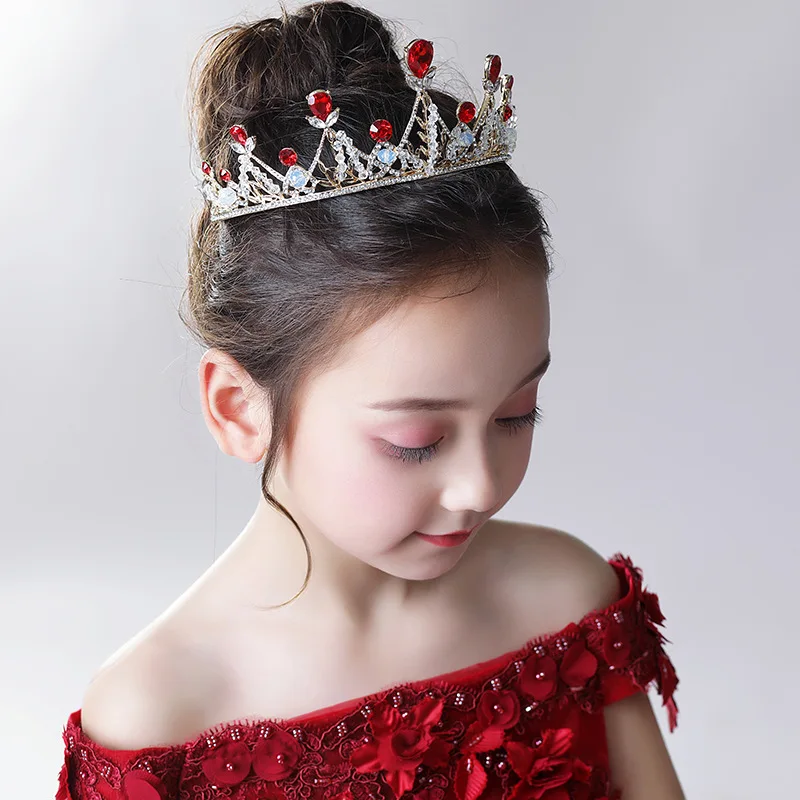 

Children's Crown Princess Hair Accessories Girls Hair Clips Super Fairy Little Girls Birthday Headband Crown Headdress