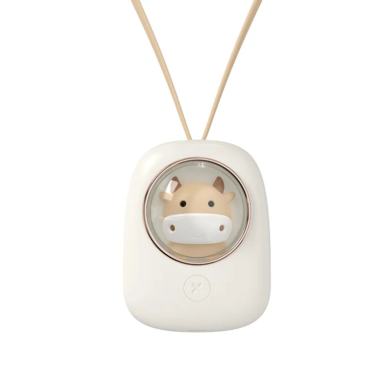 

Capsule neck fan new USB charging fan cartoon Mini desktop cute handheld fan