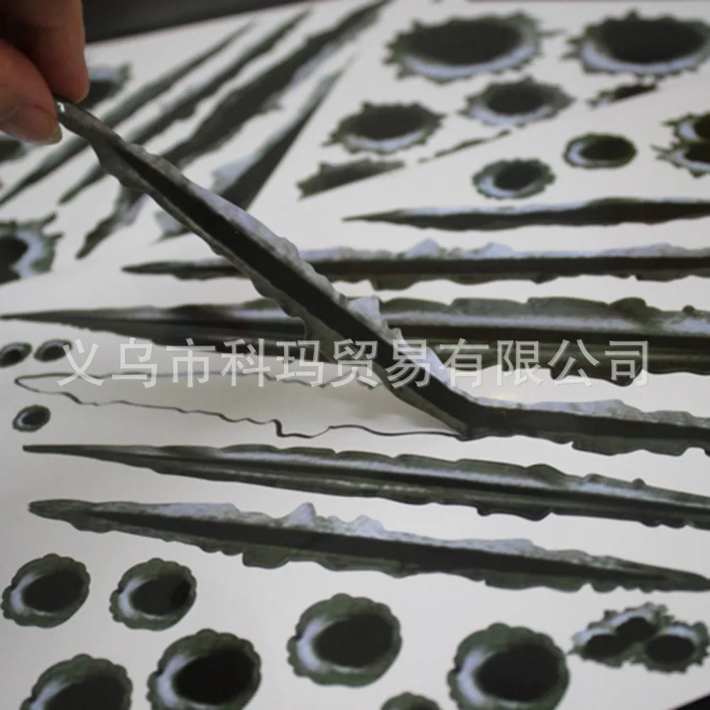 Пуля отверстие имитация транспортного средства прилипание автомобиля трещина