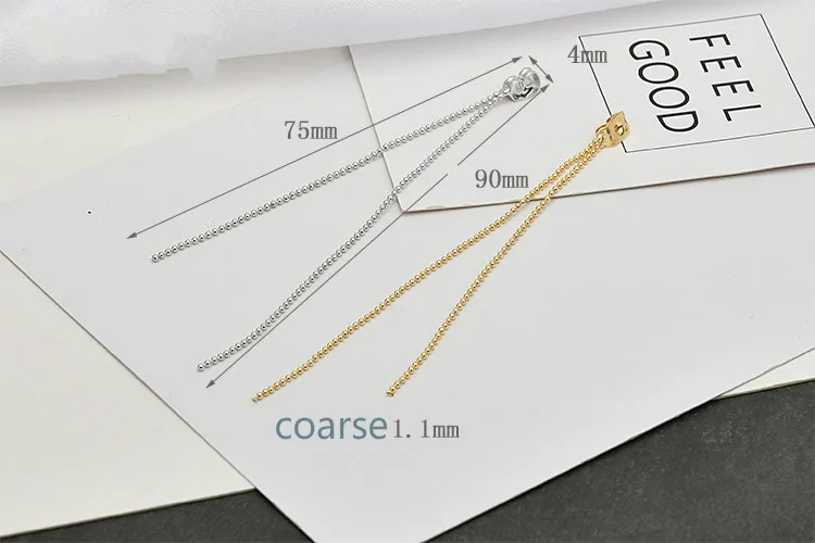 Позолоченные позолоченные бусины-цепочки в виде змеи плоские на цепочке с