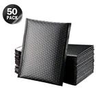 #52550 шт черные полиэтиленовые Пузырьковые почтовые пакеты, мягкие конверты для подарочной упаковки, полиэтиленовый пакет для самостоятельного запечатывания