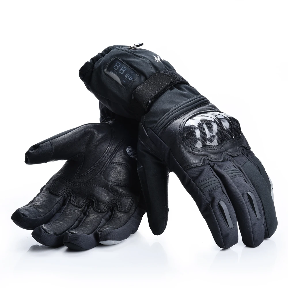 Зимние теплые перчатки с электрическим подогревом и перезаряжаемой батареей 2200