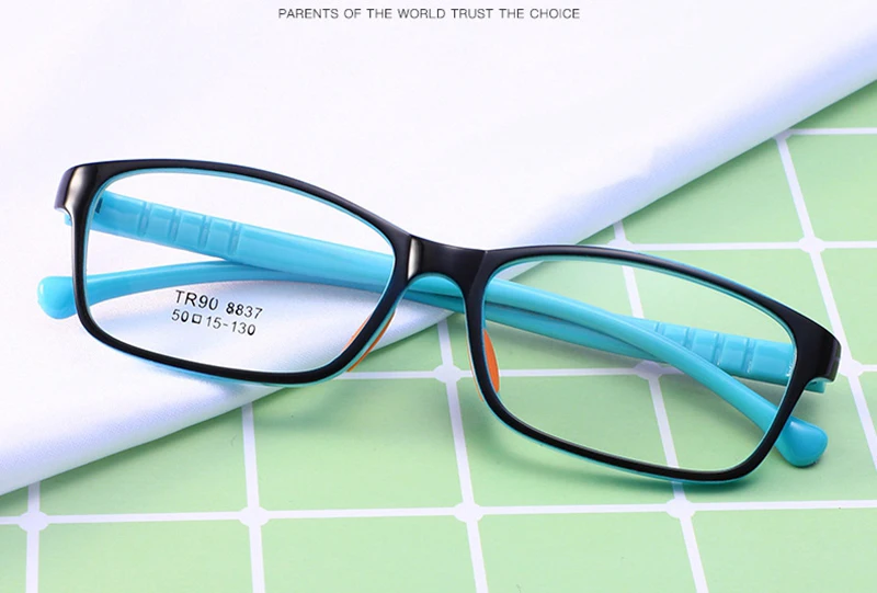 Seemfly Kids Optical Glasses Frames TR90 Boys Girls Myopia Prescription Eyewear Child Spectacle Frames Student Square Eyeglasses