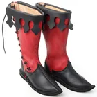 Кожаные ботинки-мартинсы для женщин, мужчин, средневековые ботинки для пиратов, рыцарей Ренессанса, новый год, для пеших походов, Винтажные ботинки на шнуровке