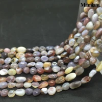 mamiam natural botswana irregular charm beads 6 12mm loose stone diy bracelet necklace jewelry making accessories gift design