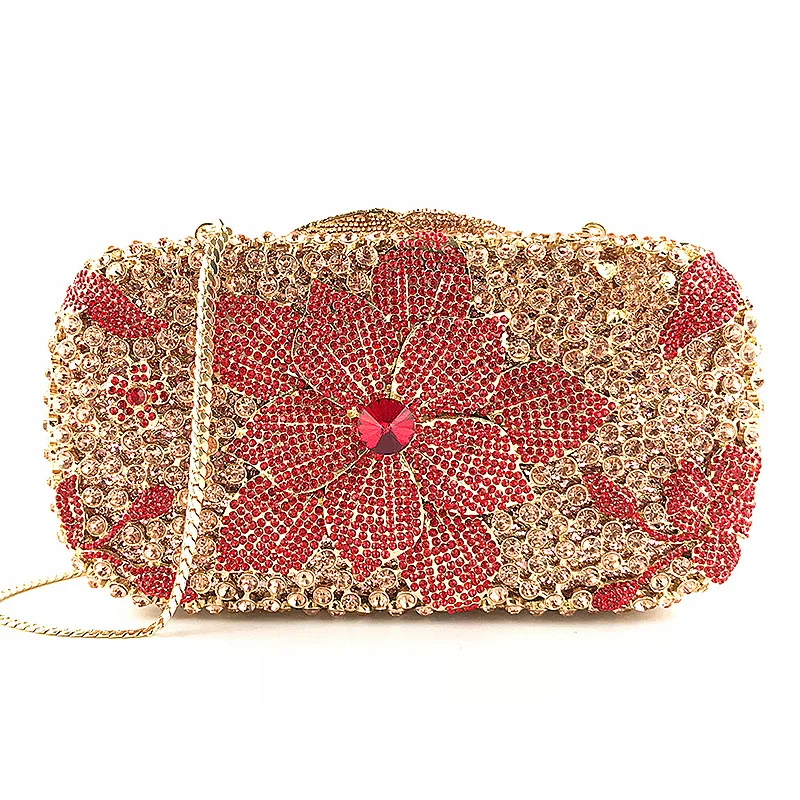 

Bag for Woman Best Designer Flower Diamond Evening Bags Women Party Shoulder Purse Luxury Lady Money Pocket Crystal Bag