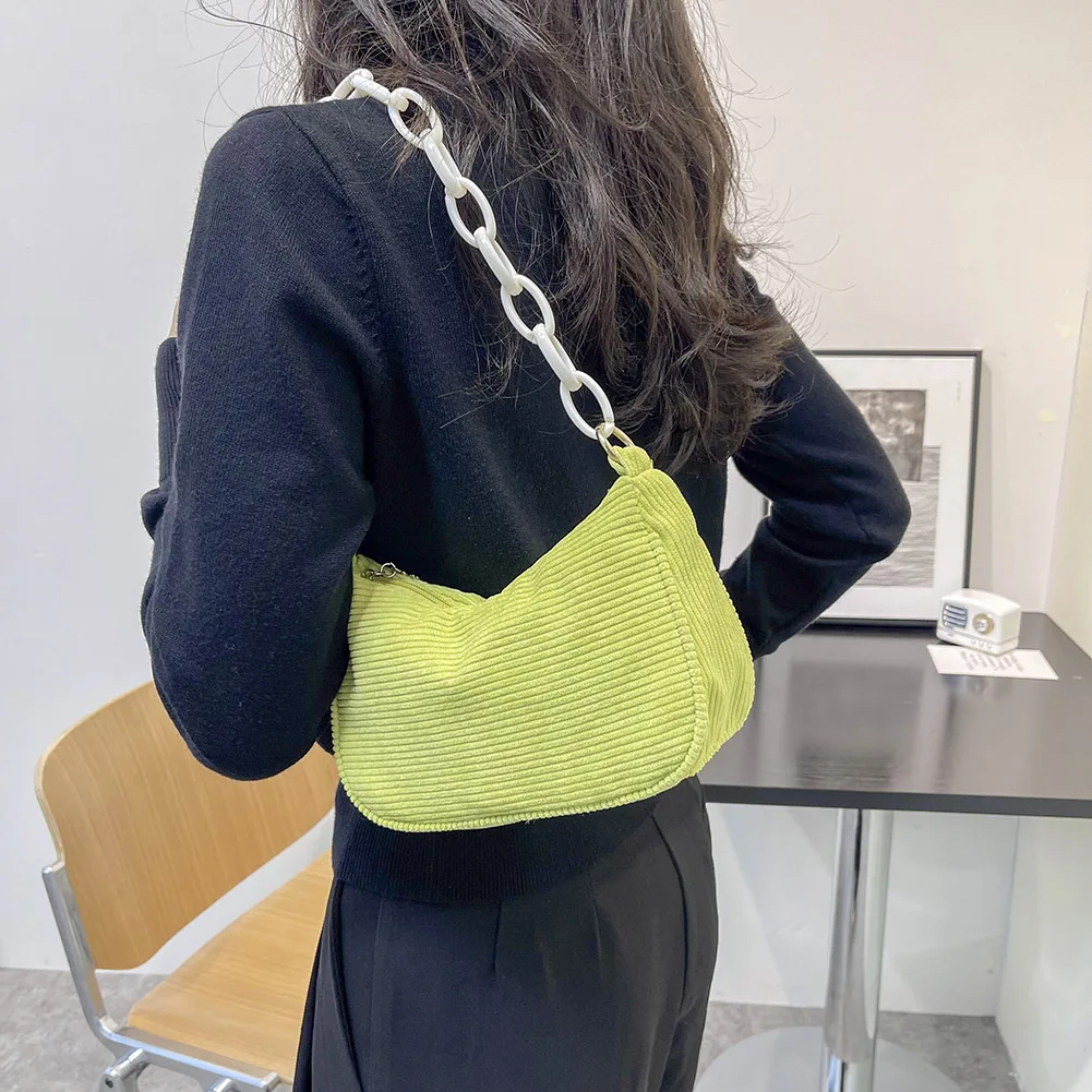 Новые Женские сумки в стиле ретро Вельветовая однотонная сумка через плечо