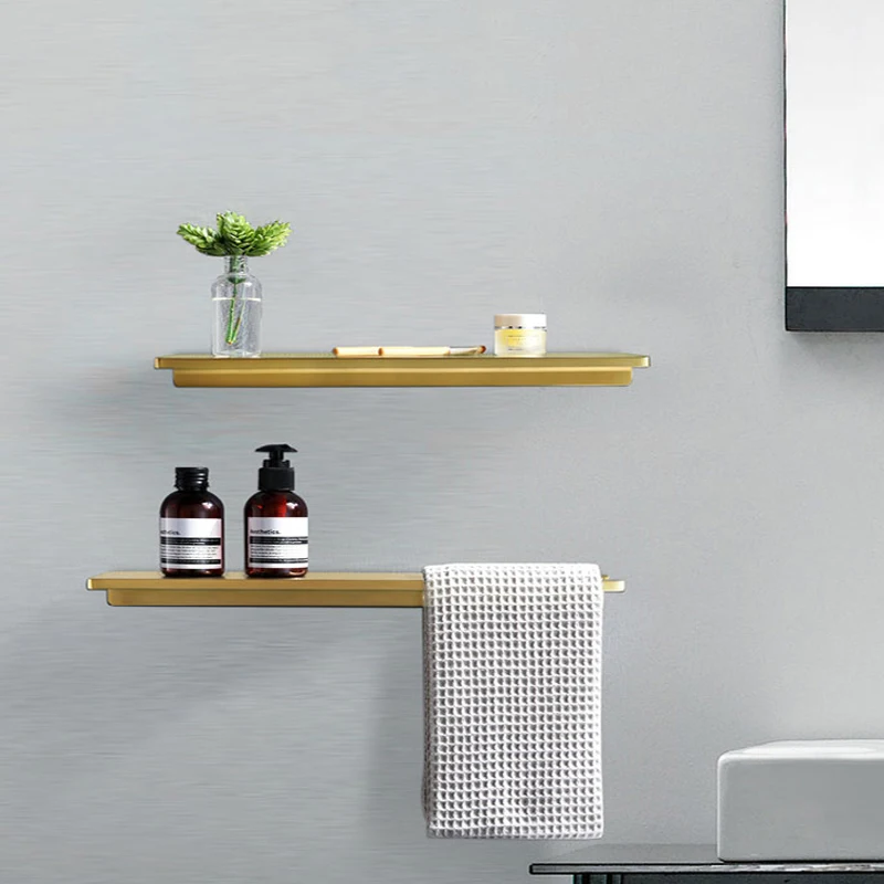 1 шт Комплект полок для ванной комнаты из твердого цинкового сплава держатель