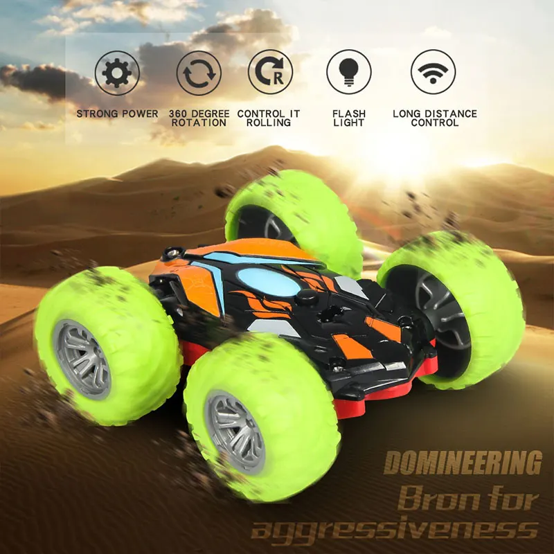 

Funny RC Stunt Car Toy Hobby Decor Collection Plastic Cool Novelty Durable Stunt Car