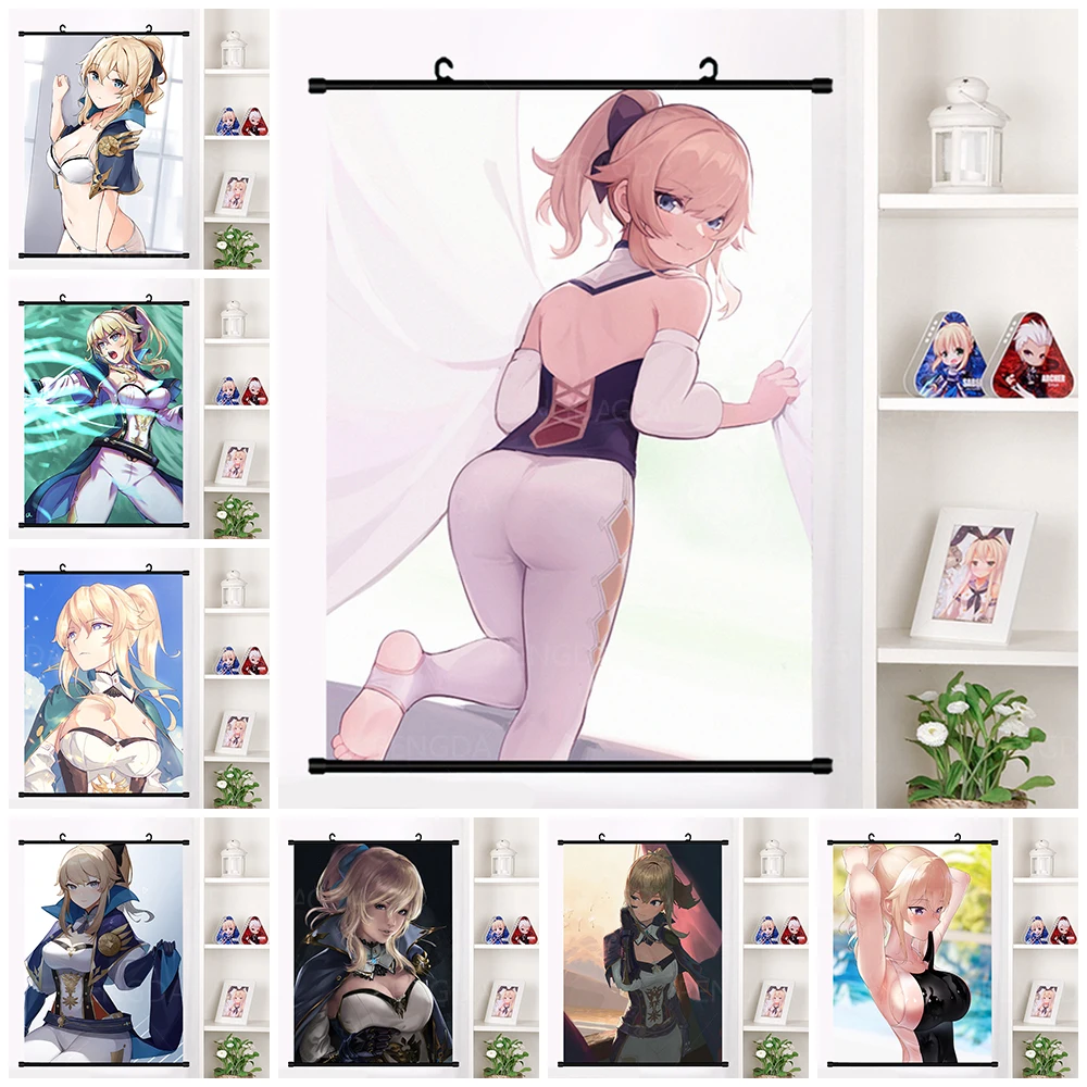 

Wall Sexy Girl Poster Decoration Home Print Genshin Impact Painting Anime Cartoon Picture Plastic Hanging Scrolls Canvas Artwork