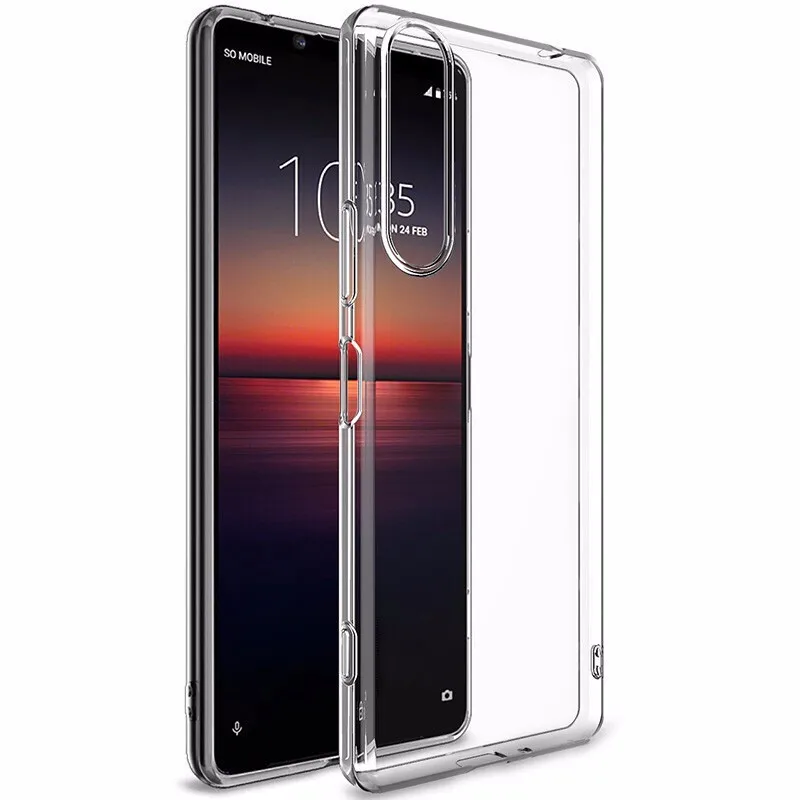 Мягкий чехол из ТПУ для Sony Xperia 1 III ACE прозрачный силиконовый противоударный