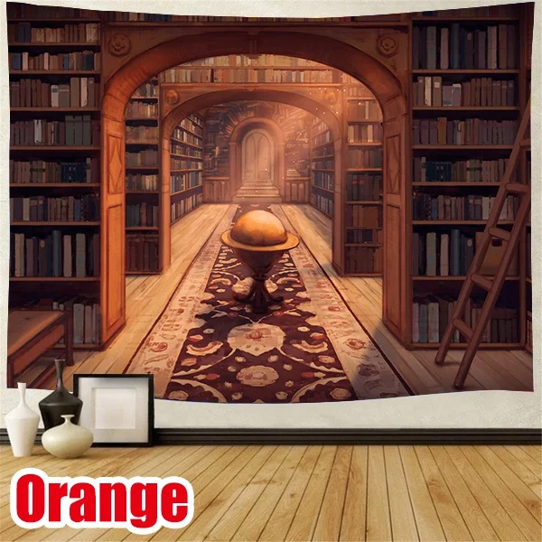 Шикарная книга запах настенный гобелен украшения Северная Америка 3D постельное