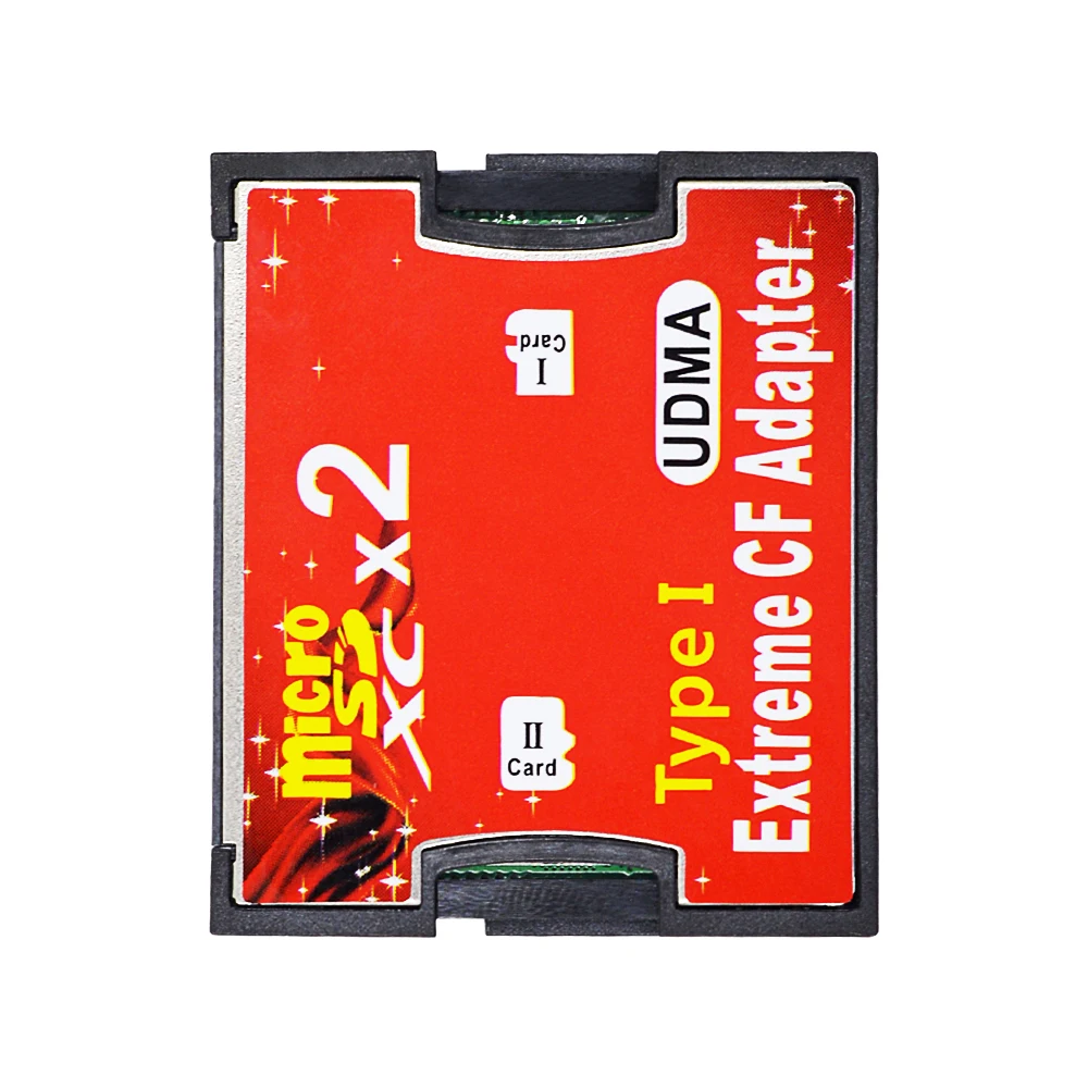Адаптер CHIPAL с двумя слотами для карт MicroSD TF на CF Micro SD SDHC SDXC адаптер типа I UDMA
