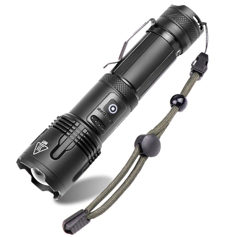 

Handheld Spotlight Lantern Flashlight XHP70 XHP99 LED Flashlight Torch Rechargeable Hunting Fishing Night Flash Lamp