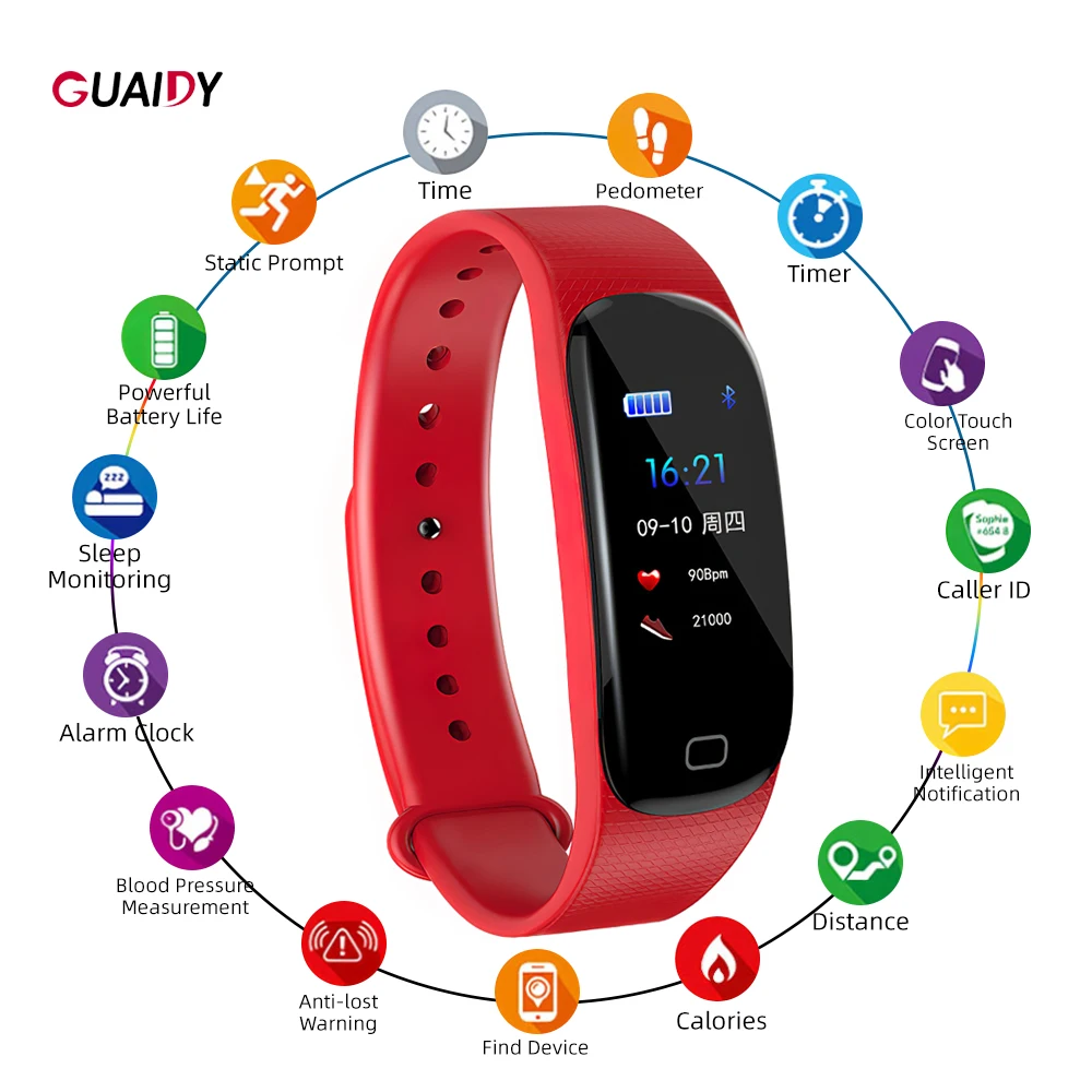 Смарт часы с пульсометром счетчиком шагов спортом Bluetooth для iPhone XR Samsung