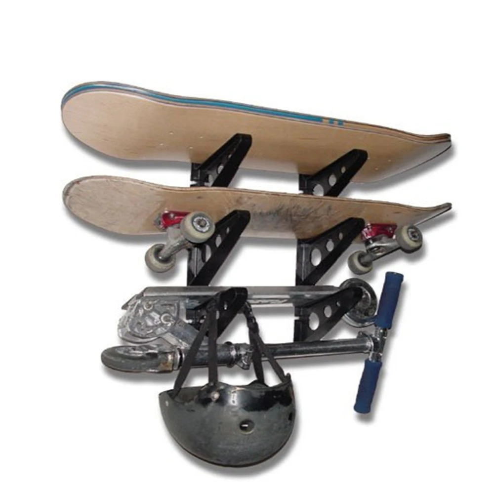 6Pieces/Lot Skateboard Wall Rack Longboard Wall Mount Storage Rack Clip Hanger Wall Holder Skateboarding Display Tools