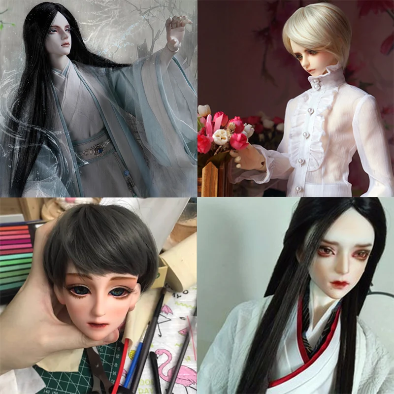 BJD кукла 1/3 60 см 22 подвижные суставы для мужчин 3D глаза Длинные Короткие волосы