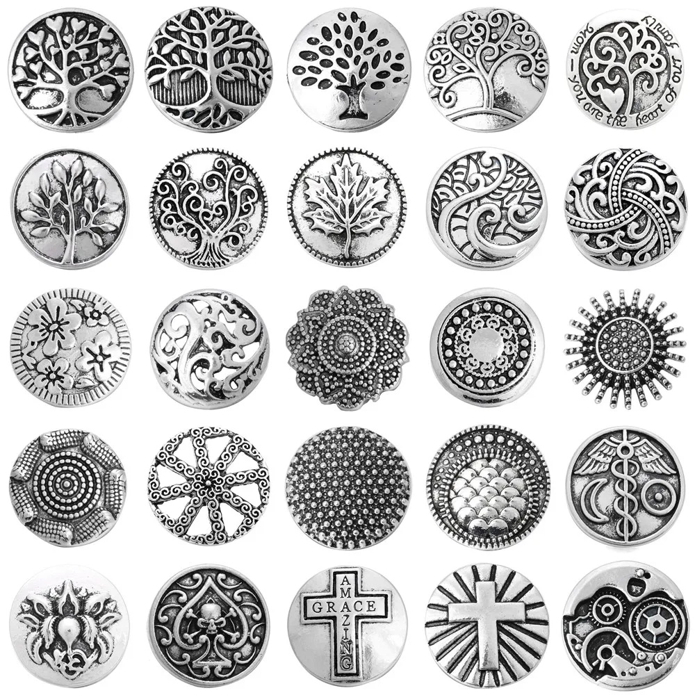 

Металлическая экзотическая кнопка-застежка в стиле ретро, 18 мм, 5 шт./лот