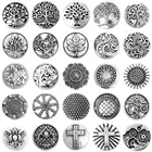 Металлическая экзотическая кнопка-застежка в стиле ретро, 18 мм, 5 шт.лот