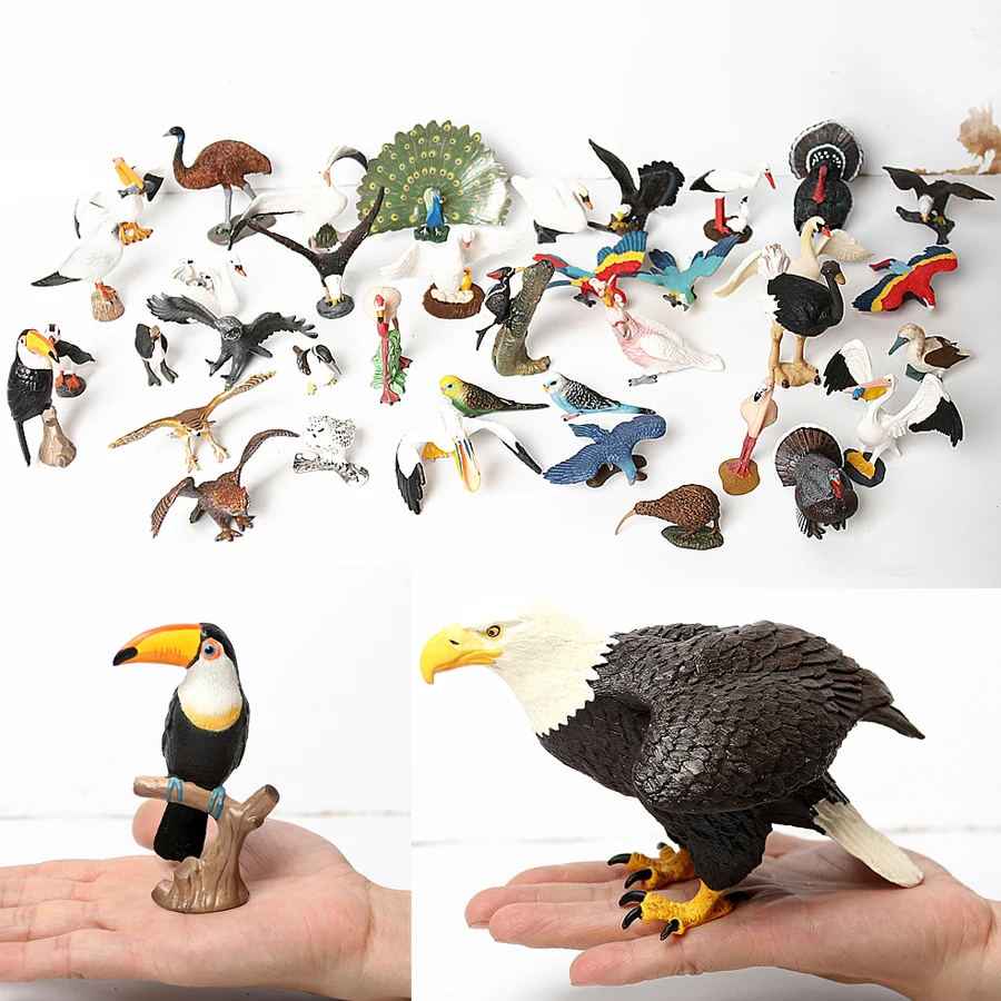 Simulated Bald Eagle Owl pelican Parrot Swan Birds Hand Pain