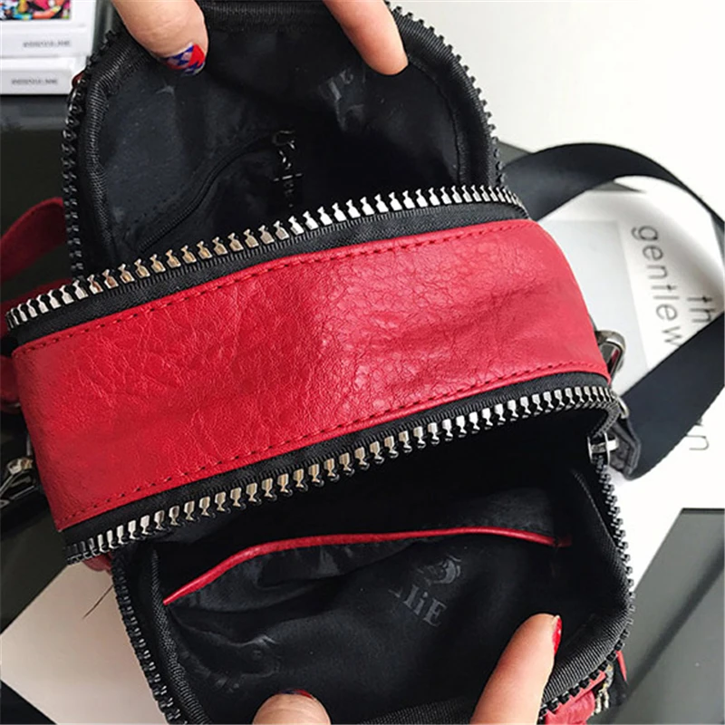 

Women Crystal Totes Shoulder Bags Luxury Black Beige Red 2019 New Women Leather Patchwork Bags Ladies Punk Small Crossbody Bags