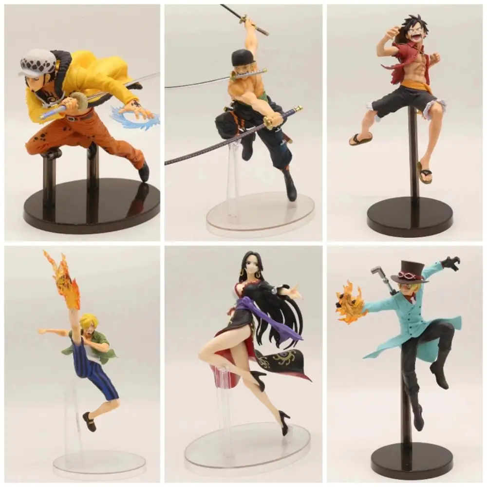 

18cm Anime One Piece figure Luffy Boa Hancock Zoro Sanji Sabo Law Action Figures Collectible Model Kids Toys Dolls In stock