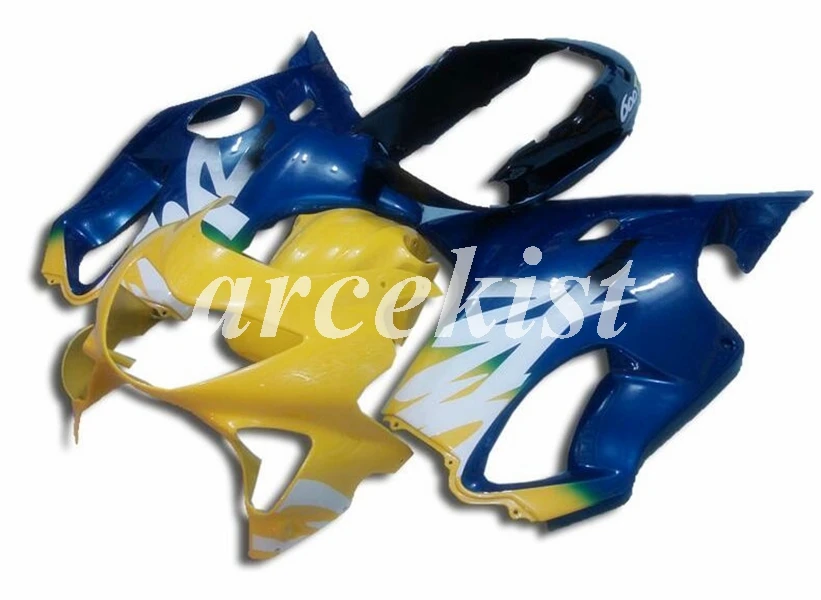 

New ABS Motorcycle bike Whole Fairings Kit Fit For HONDA CBR600 F4 1999 2000 99 00 FS Bodywork set yellow blue