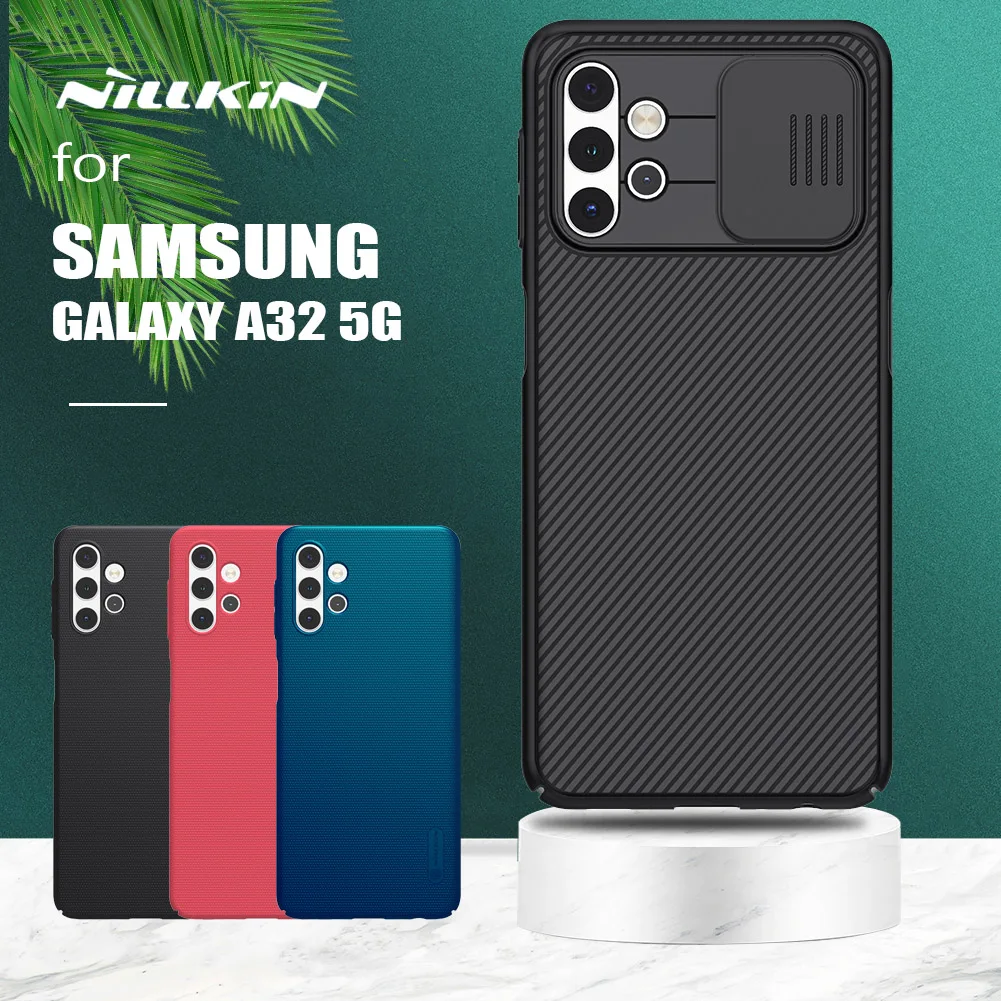 

Для Samsung Galaxy A32 5G чехол Nillkin CamShield слайд камера Чехол PC матовый чехол для Samsung Галактики A32 5G защитный чехол