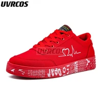 new 2022 fashion women vulcanized shoes sneakers ladies lace up casual shoes breathable canvas lover shoes graffiti flat