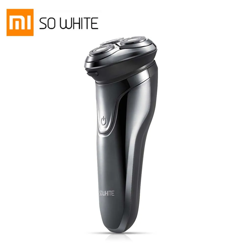 

Беспроводная 3d-бритва Xiaomi SO WHITE, умная плавающая электробритва с USB-зарядкой, водонепроницаемая IPX7, с защитой от блокировки
