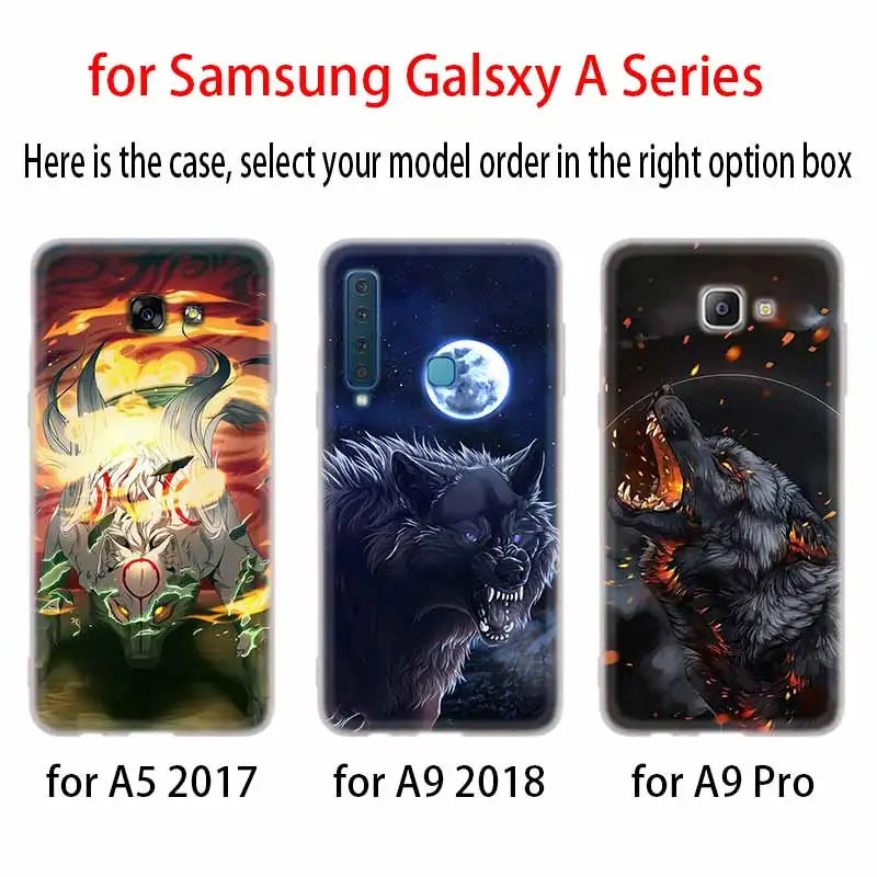 Fierce Snow Wolf Silicone Case For Samsung A52 A32 A12 A72 A42 A21S 5G A3 A5 A6 A7 A8 Plus 2018 Cover | Мобильные телефоны и