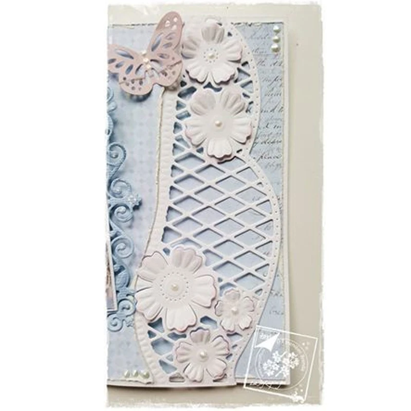 Пустотелые кружева 2 металлические штампы вырезанные для украшения скрапбукинга