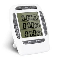 three channels office countdown laboratory electronic timer reminder practical battery powered portable multi use lcd screen