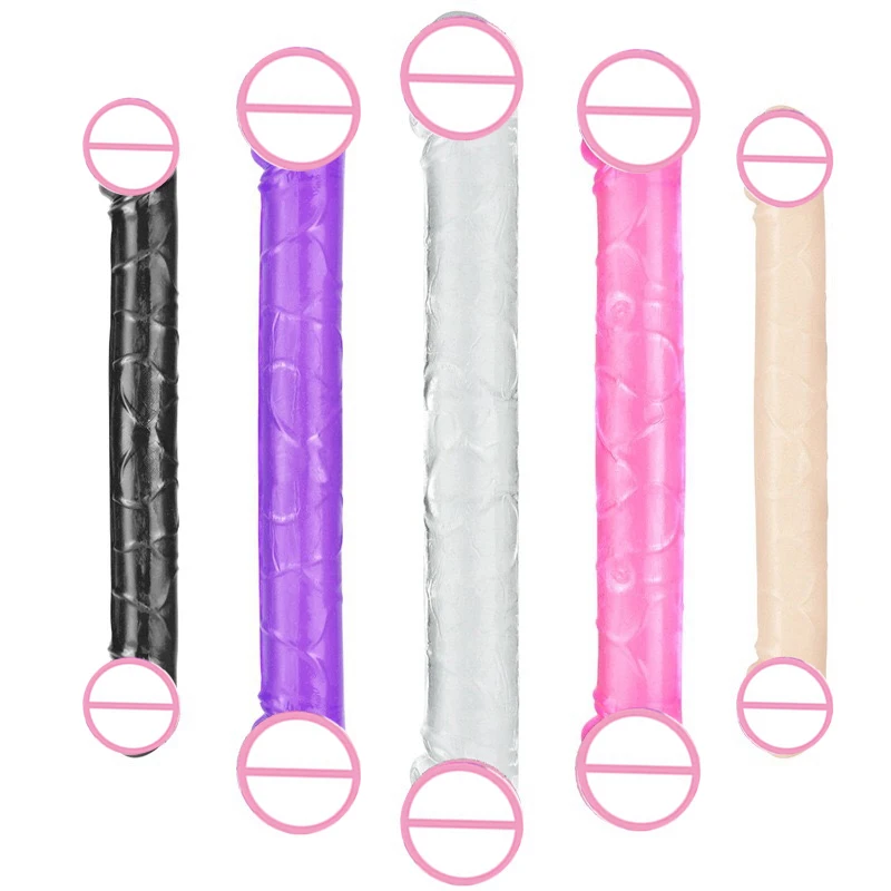 Силиконовые фаллоимитаторы Искусственный Пенис с двойной головкой для