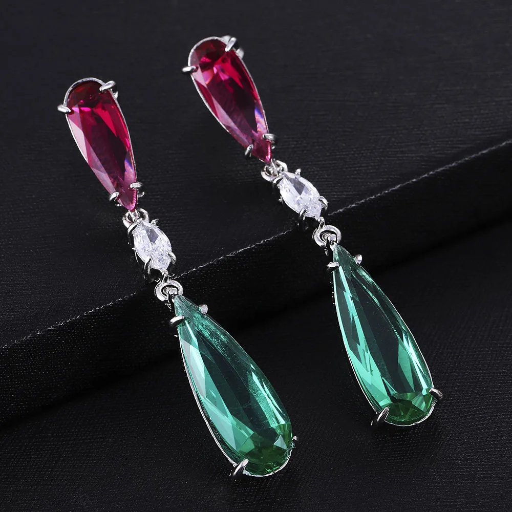 Elegant European & American Long Water Drop Earrings for Women - Simple, Stylish Jewelry image 4