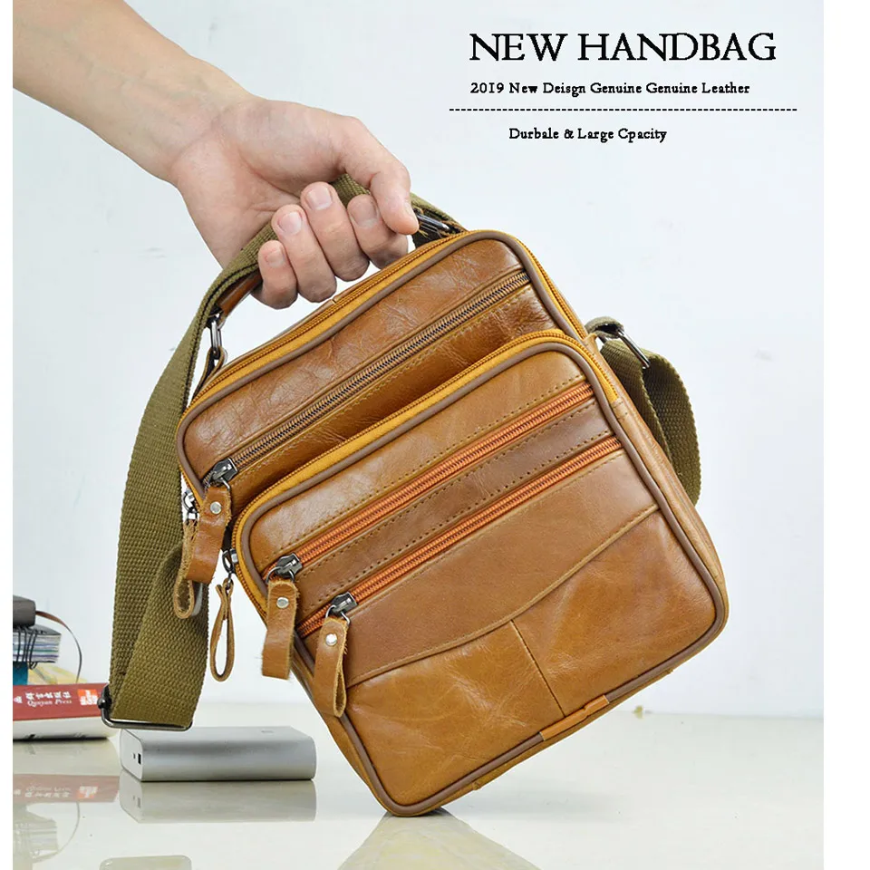Мягкие сумки из натуральной кожи мужская кожаная деловая сумка-мессенджер