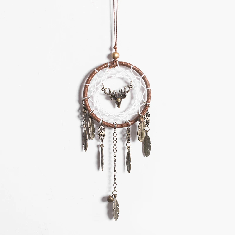 

Dream Catcher Handmade Alloy Feather Dreamcatcher Wall Hanging Ornament Bedroom Decor Home Room Decoration Crafts Birthday Gift