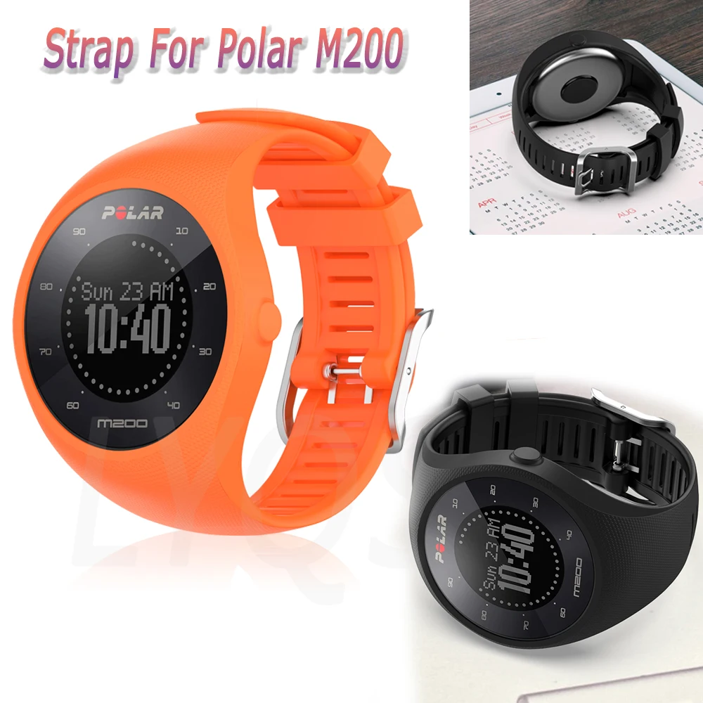 

Sport Soft Silicone Watchband Straps For Polar M200 GPS Sports Smart Watch Replacement For Polar M 200 Wristband Bracelet Correa