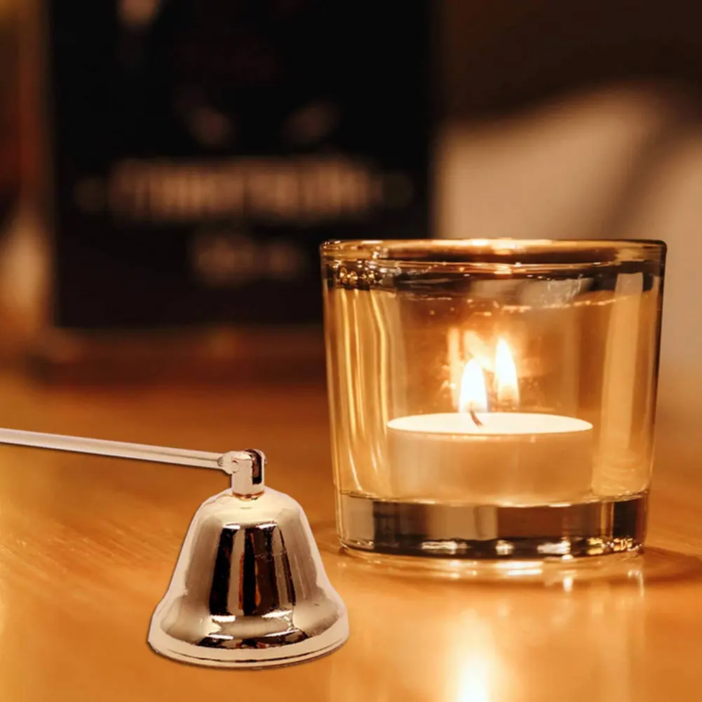 

Candle Accessory Set Candle Wick Trimmer Dipper Snuffer Candle Care Kit Silver Extinguisher Candle Tool For Off Candle Party