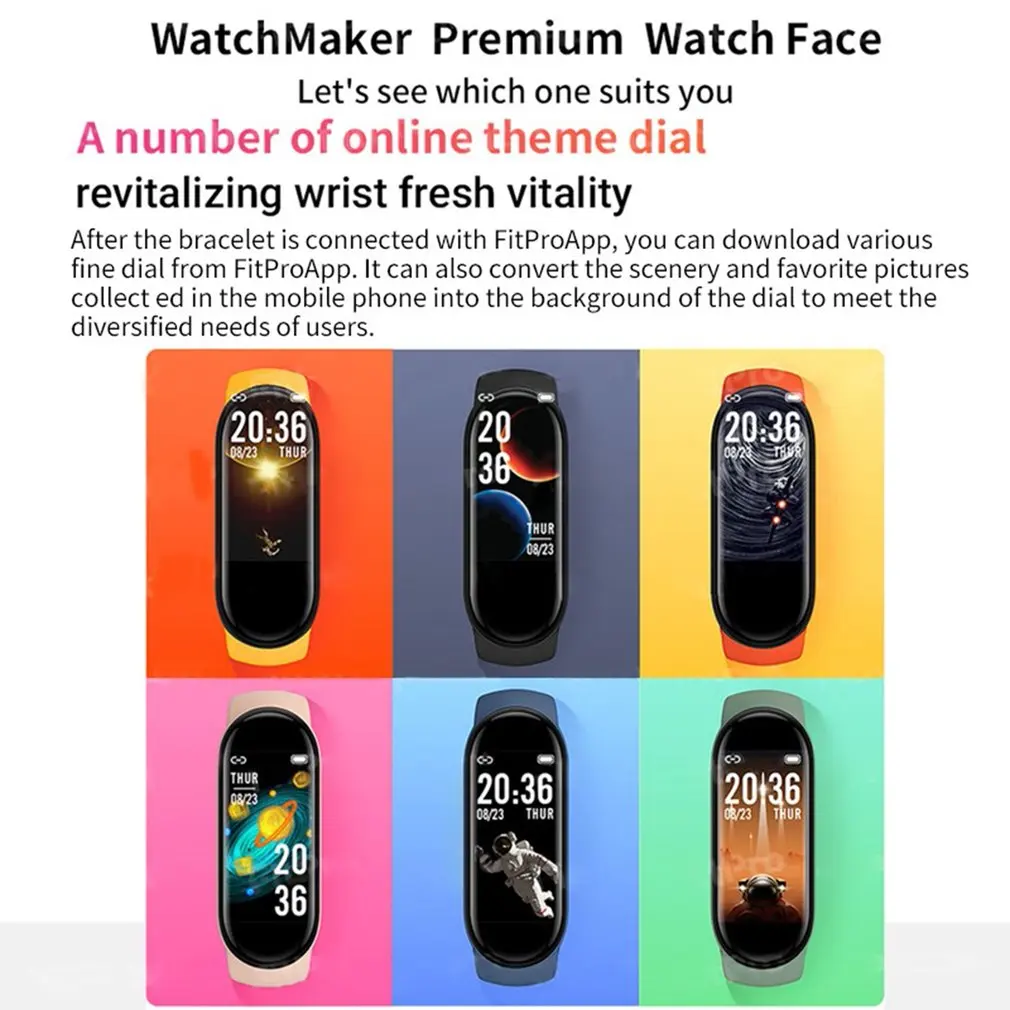 Xiaomi M6 Smart Band Watches Sports Fitness Tracker Pedometer Heart Rate Monitoring Unisex Wireless Bracelet | Электроника