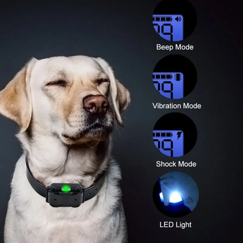 

800yd Electric remote Dog Training Collar Waterproof Rechargeable LCD Display for All Size beep Shock Vibration mode