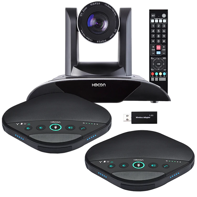 

HDCON T9842L wireless usb video conference system with ptz camera & hub & speaker for skype desktop meeting