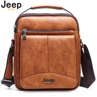 jeep buluo new large mens messenger shoulder bags men fashion business high quality split leather crossbody tote bag for ipad