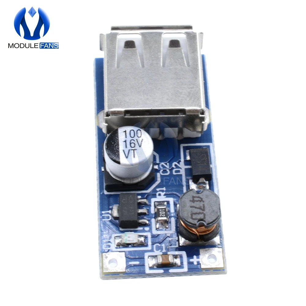 10 шт. 0 9 V 5V DC USB Напряжение преобразователь Step Up усилитель Питание модуль 600mA PFM