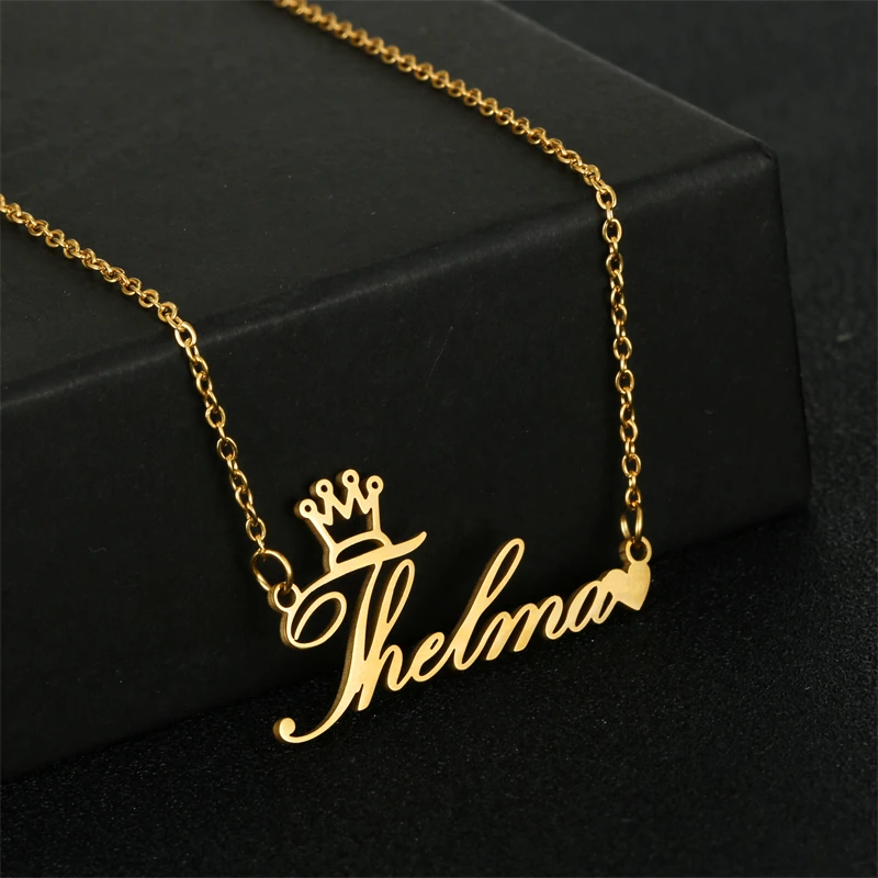 Индивидуальное ожерелье из нержавеющей стали с дизайном в виде знака