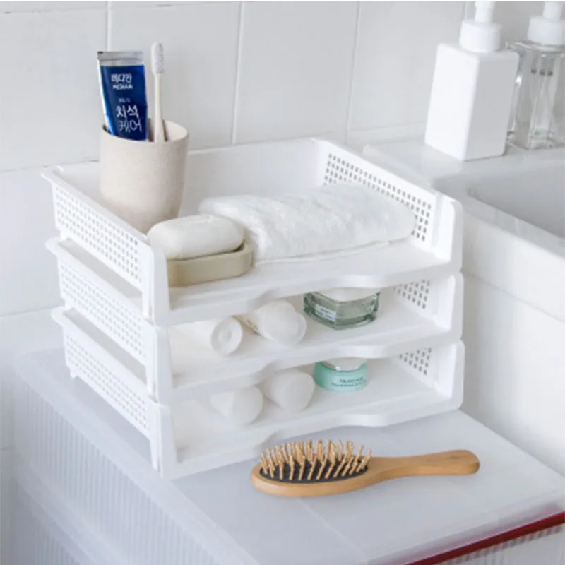 Пластиковый стеллаж для хранения файлов многофункциональный домашний рабочий