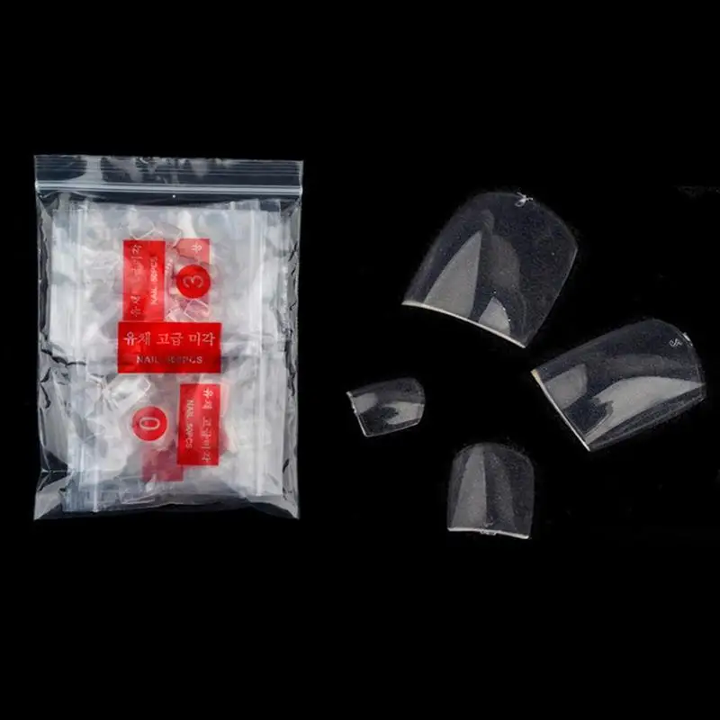 

500 pcs Fake Nails Ballet False Nails French Manicure Nails Tips Transparent Nail Art Clear Natural